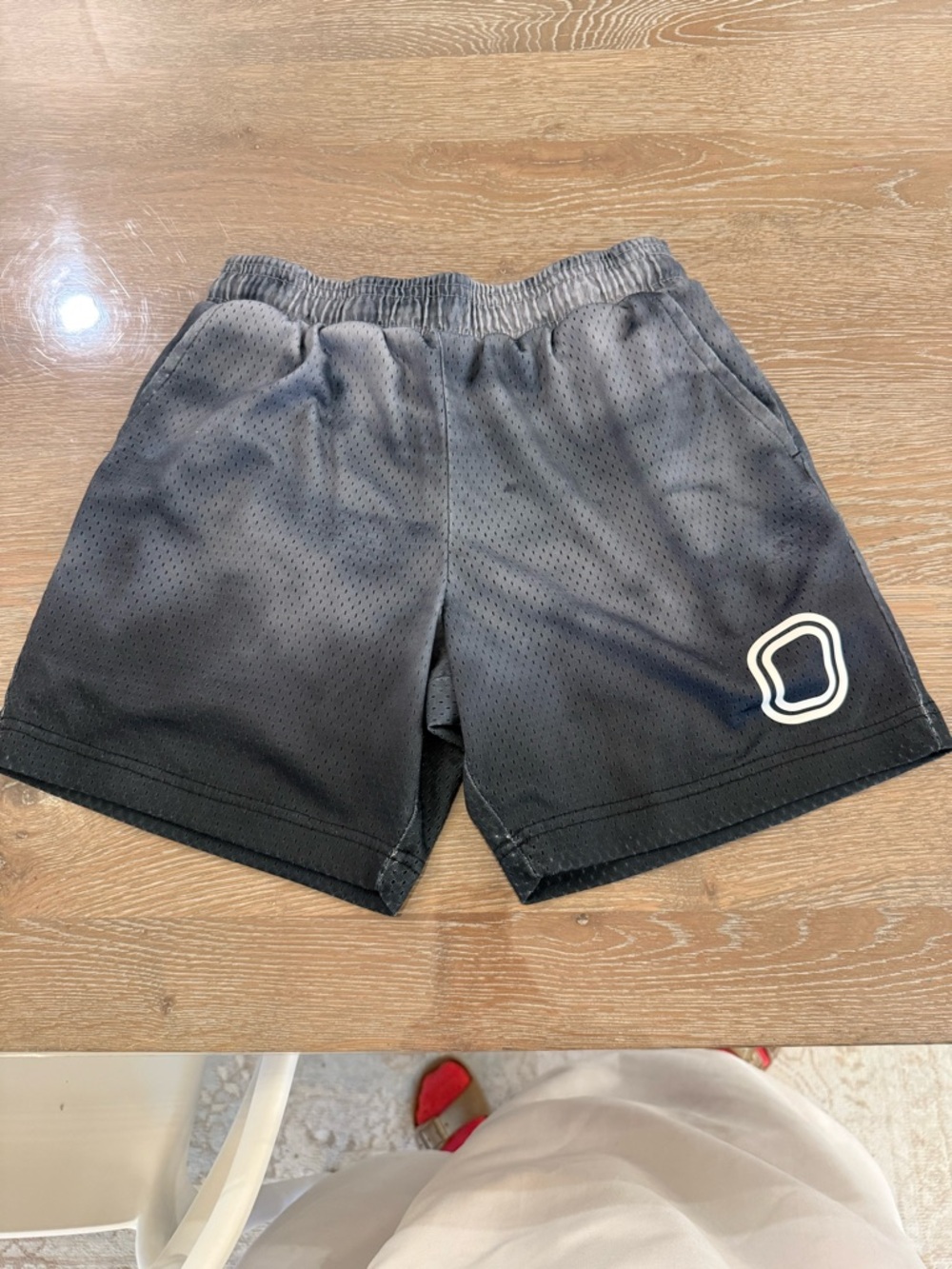 Kids Black Ombre Athletic Shorts
